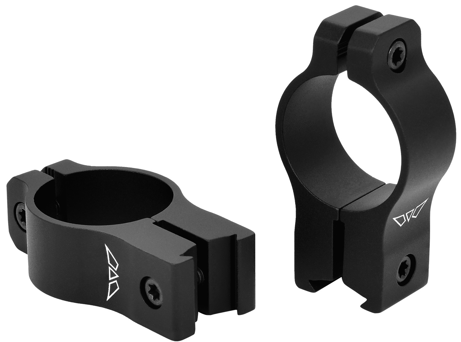 Warne V422M Rimfire Rings Vapor Matte Black Aluminum 1 Tube High Rimfire/Vertical Split 3/8 Dovetail, 0 MOA