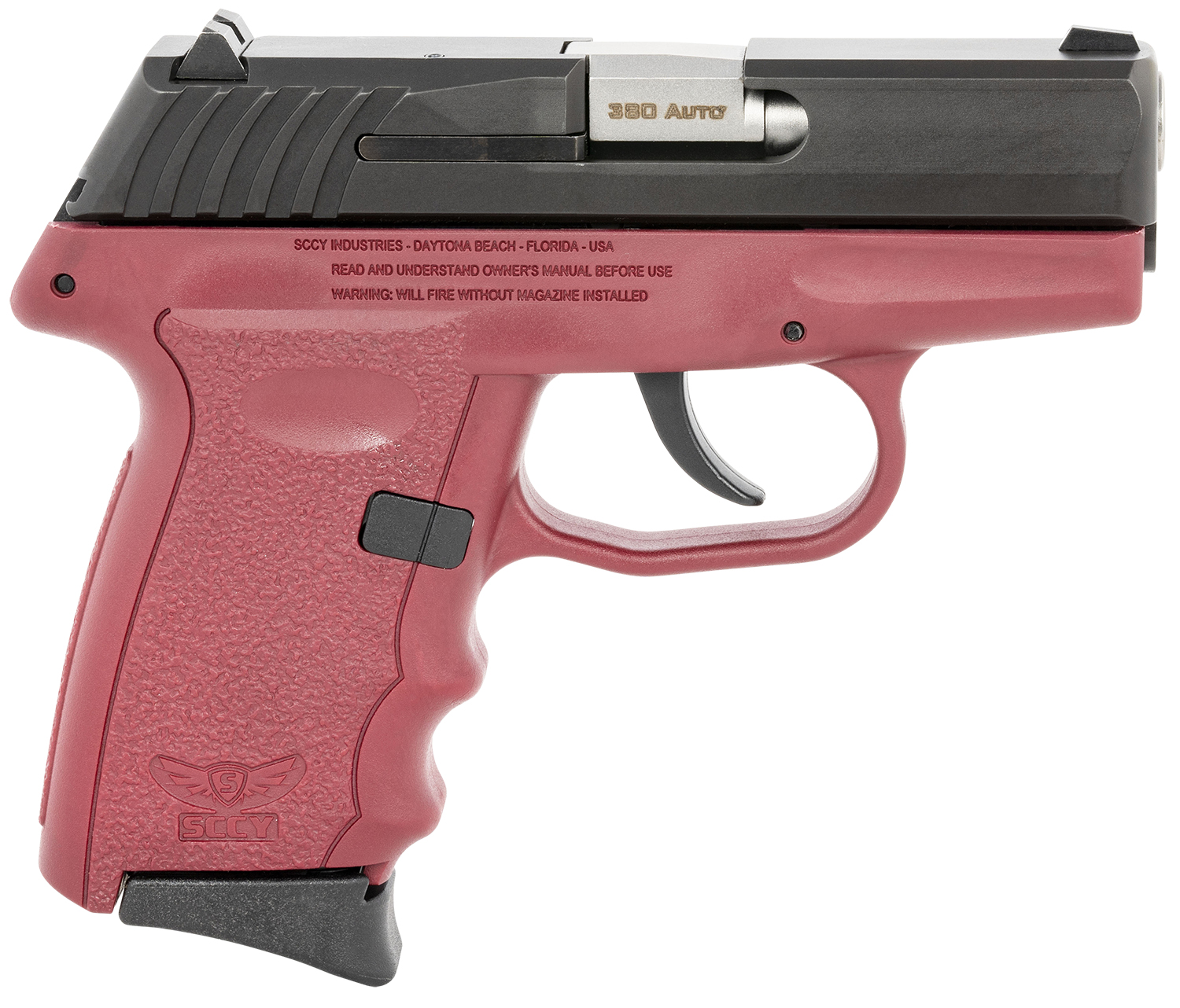 SCCY Industries CPX-3CBCR CPX-3 380 ACP 10+1 3.10in. Crimson Red ...