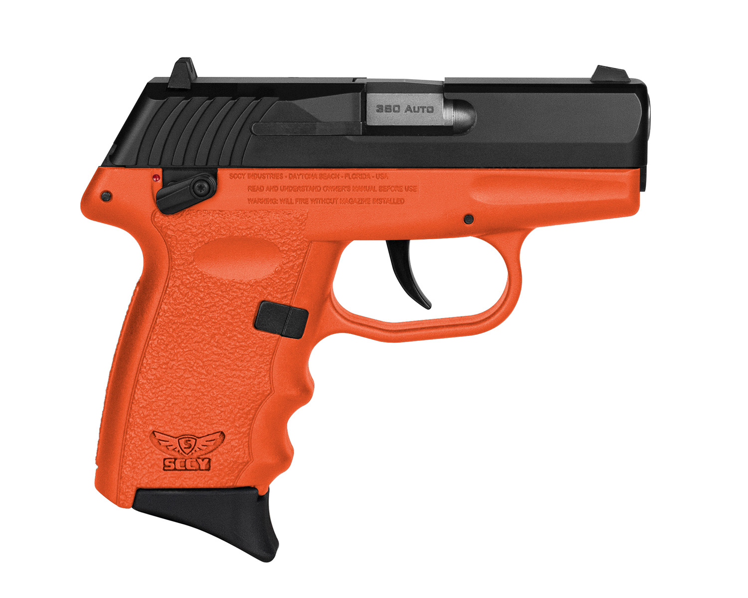 SCCY Industries CPX-4CBOR CPX-4 380 ACP 10+1 2.96" Orange Polymer Serrated-img-0