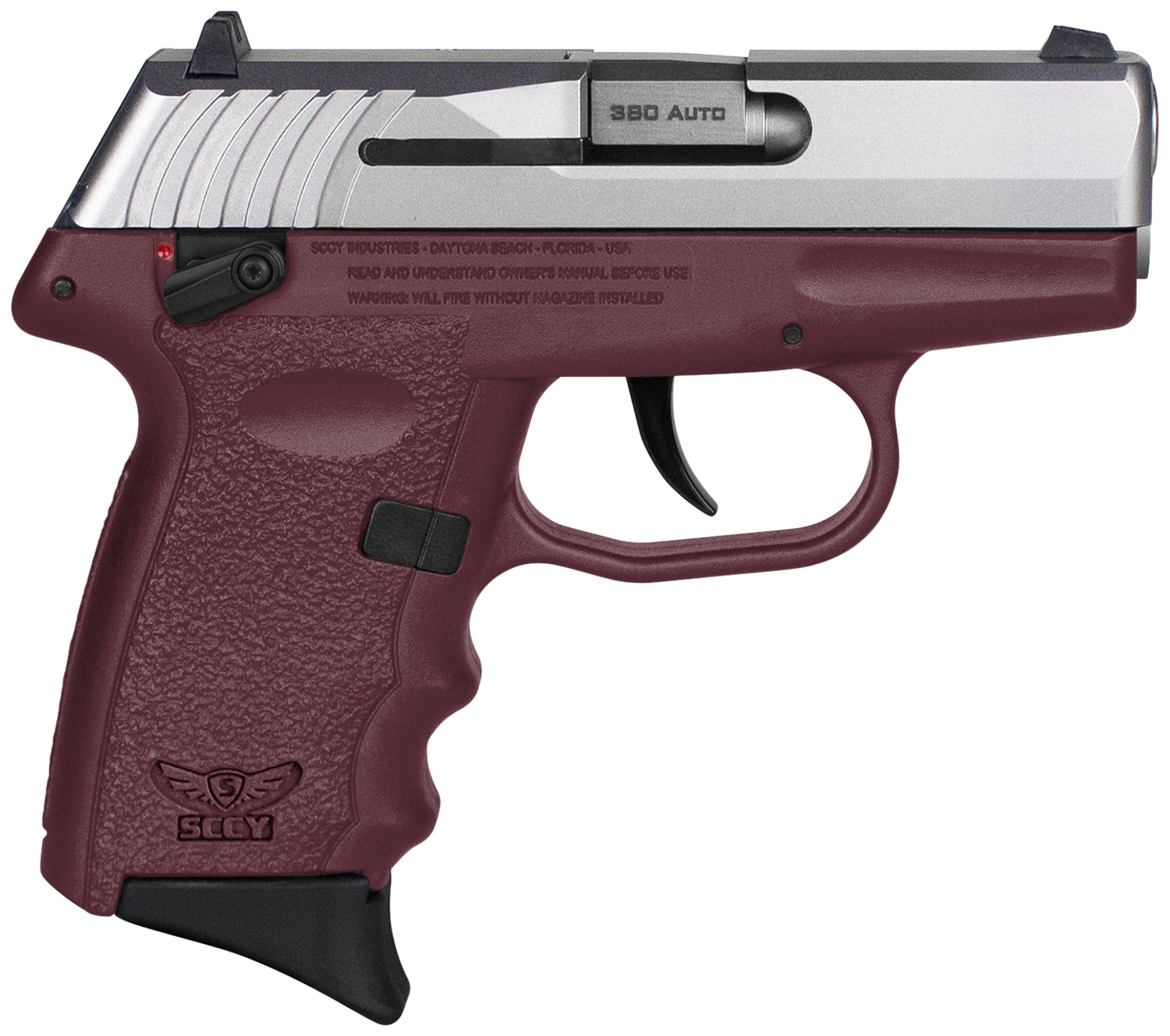 SCCY Industries CPX-4TTCR CPX-4 380 ACP 10+1 2.96" Crimson Red Polymer-img-0