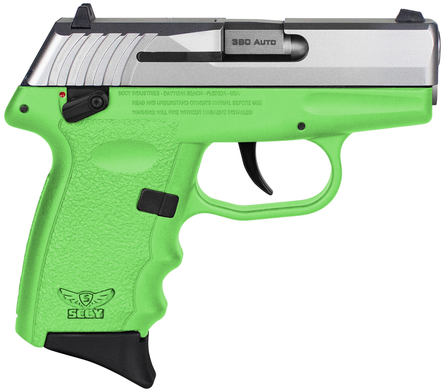 SCCY Industries CPX-4TTLG CPX-4 380 ACP 10+1 2.96" Lime Green Polymer...-img-0