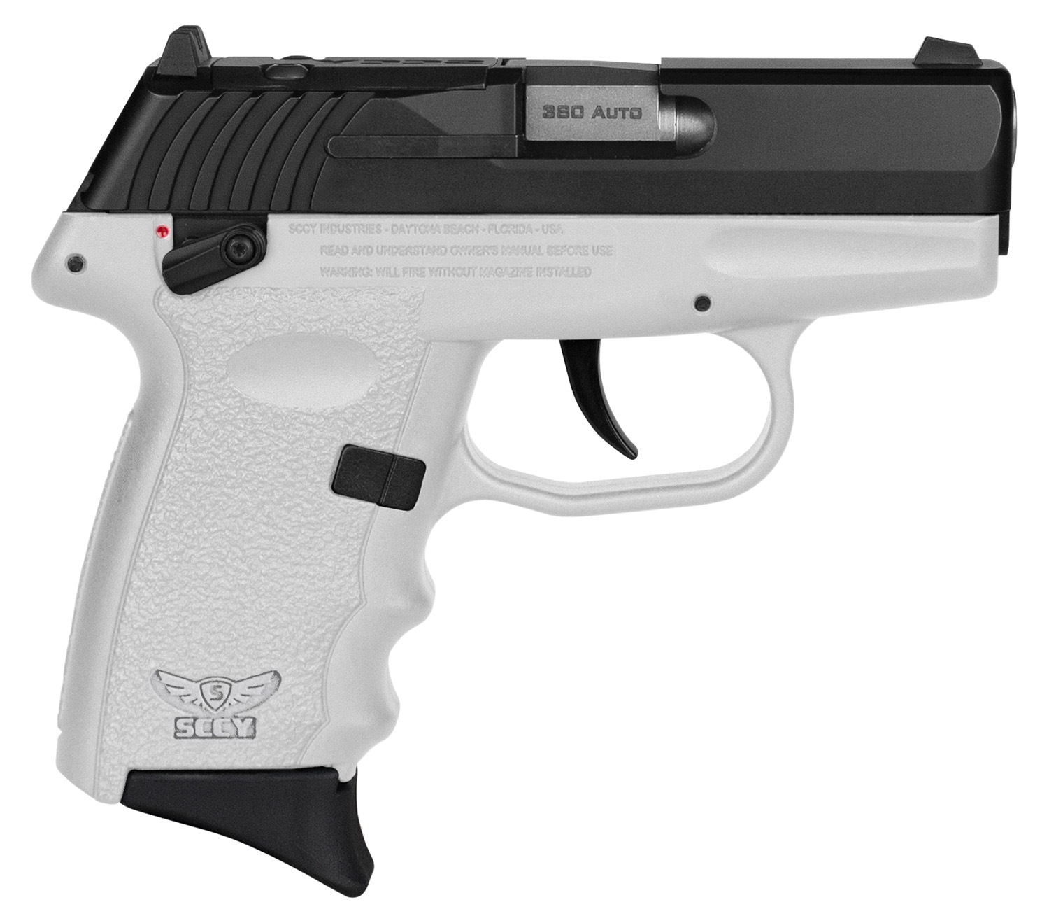 SCCY Industries CPX4CBWTRDRG3 CPX-4 RD 380 ACP 10+1 2.96" White...-img-0