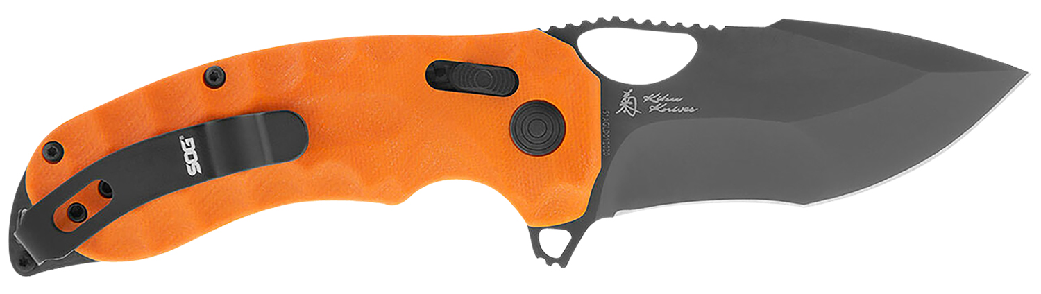 S.O.G SOG12270357 Kiku XR LTE 3.02" Tanto Blade Blaze Orange G10 Handle