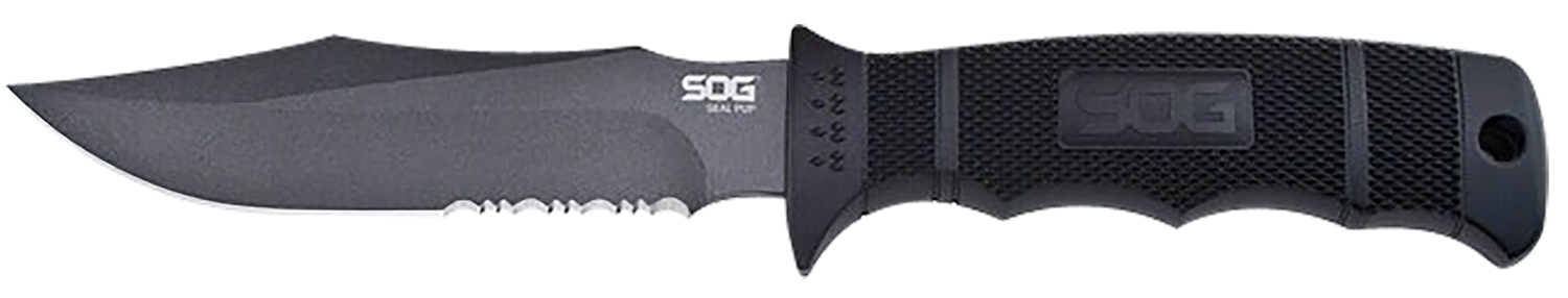 SOG SEAL PUP Knife with Durable Nylon Sheath - Model M37N-CP - SOG - CLIP POINT