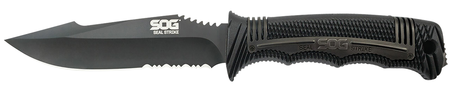 SOG SOGSS1003CP Seal Strike 4.9" AUS-8A SS Blade Black GRN Handle