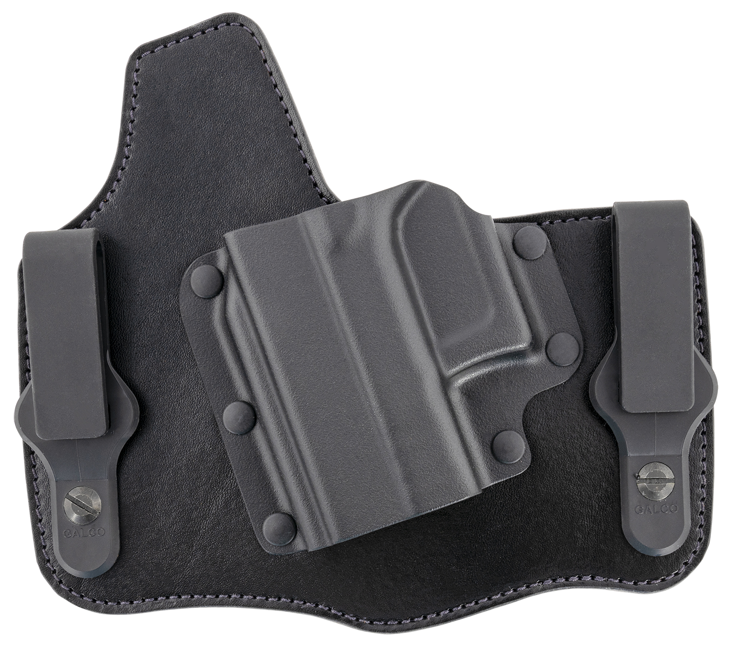 Galco KT801RB KingTuk Deluxe IWB Holster Black Kydex/Leather Left Hand