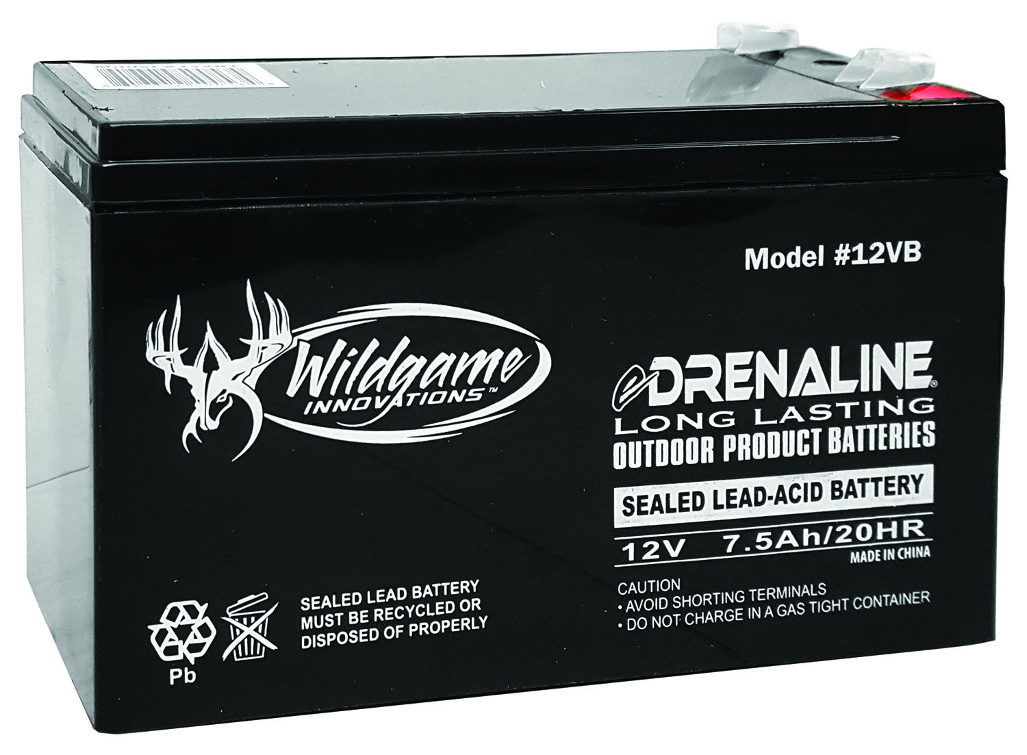 Wildgame Innovations WGIWGIBT0011 Edrenaline Rechargeable Battery Black 12.0 Volts