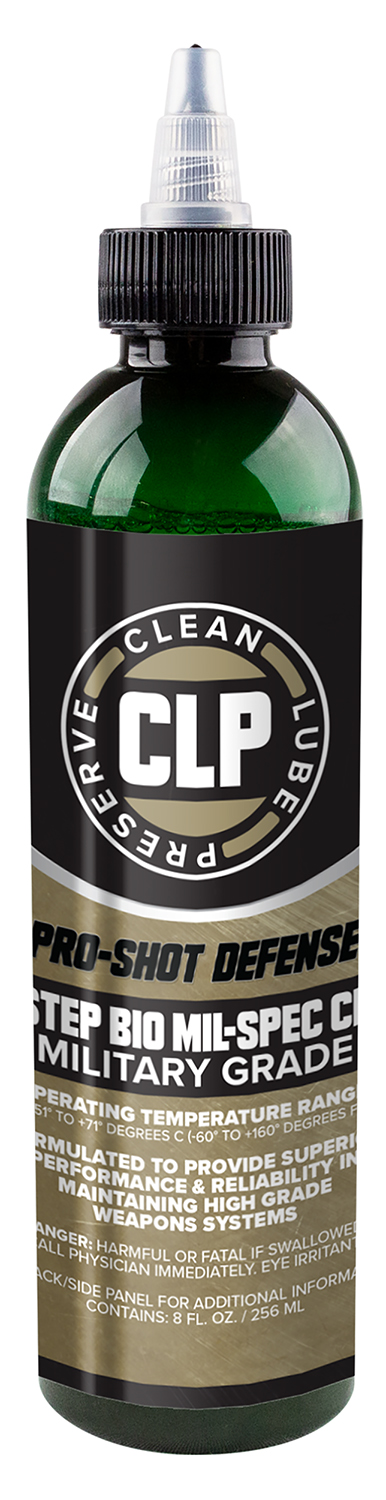 Pro-Shot 1 Step BIO Mil-Spec CLP 8oz - Synthetic Oil for Firearms, Odorless - Pro-Shot Products - 8 OZ