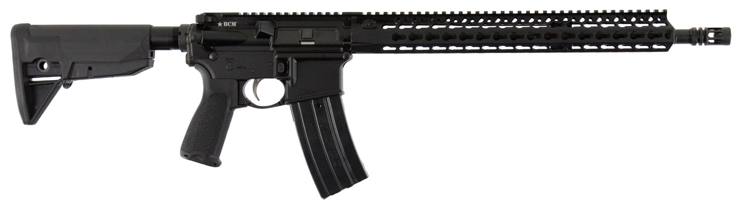 BCM 750790 RECCE-16 KMR-A 223 Rem,5.56x45mm NATO 16 30+1 Black Hard Coat Anodized, Black Manganese Phosphate, 6 Position Stock