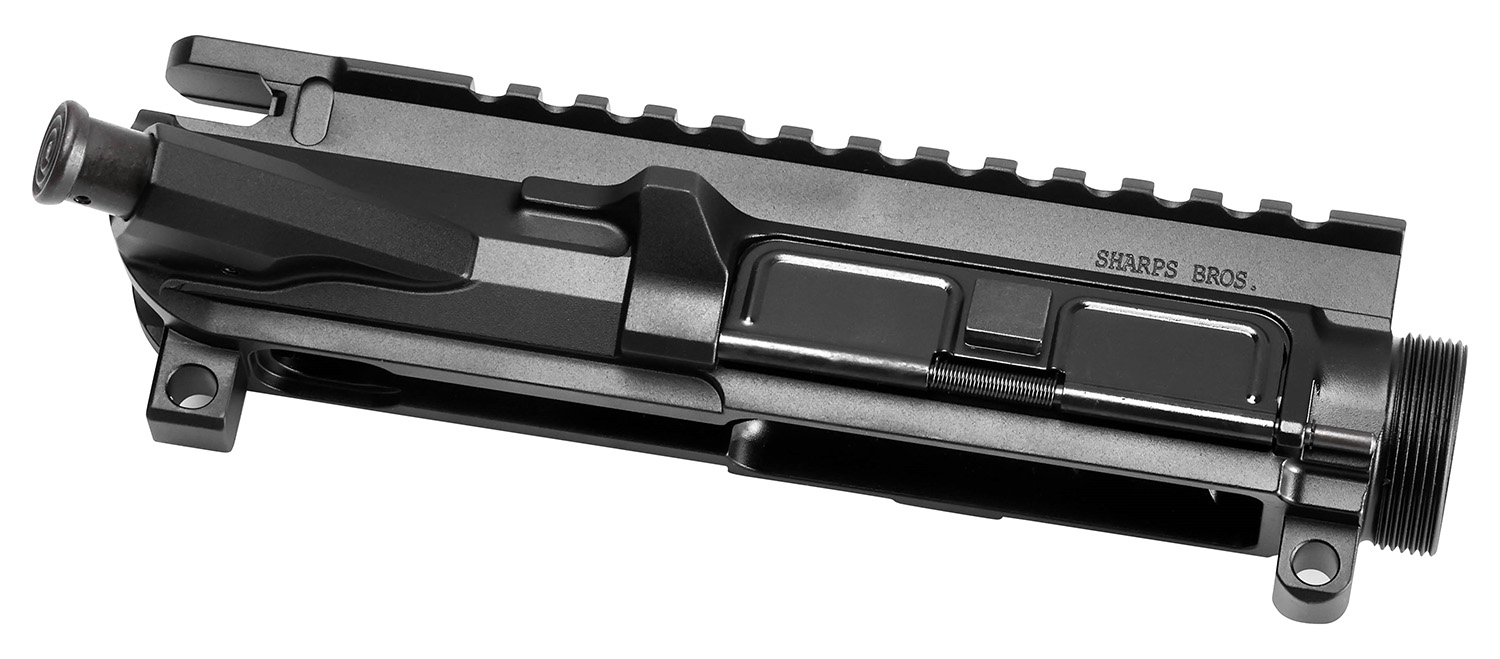 Sharps Bros SBUR04 Billet Upper  Upper Receiver, 7075-T6 Aluminum w/Mil-Spec Anodized Finish, Stripped w/Forward Assist & Dust Cover For .223/5.56/.224 Valkyrie/300 BLK/6.5 Grendel Caliber AR-15
