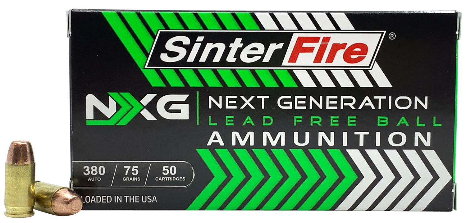 SinterFire Inc SF38075NXG Next Generation (NXG)  380ACP 75gr Lead Free Ball 50 Per Box/20 Case