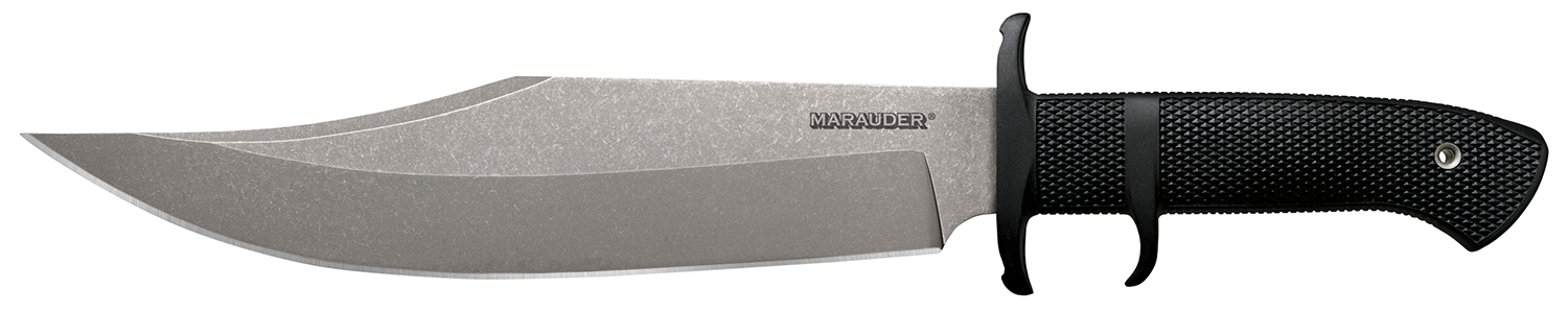 Cold Steel CS39LSWBA Marauder 9" Fixed Bowie Plain Stone Washed AUS-8A SS-img-0
