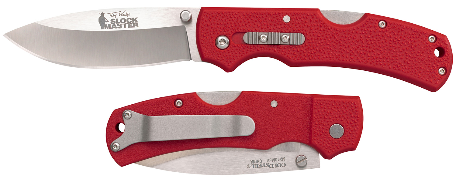 Cold Steel CS23JK Double Safe 3.5" Folding Knife 8Cr13MoV Blade Red Handle