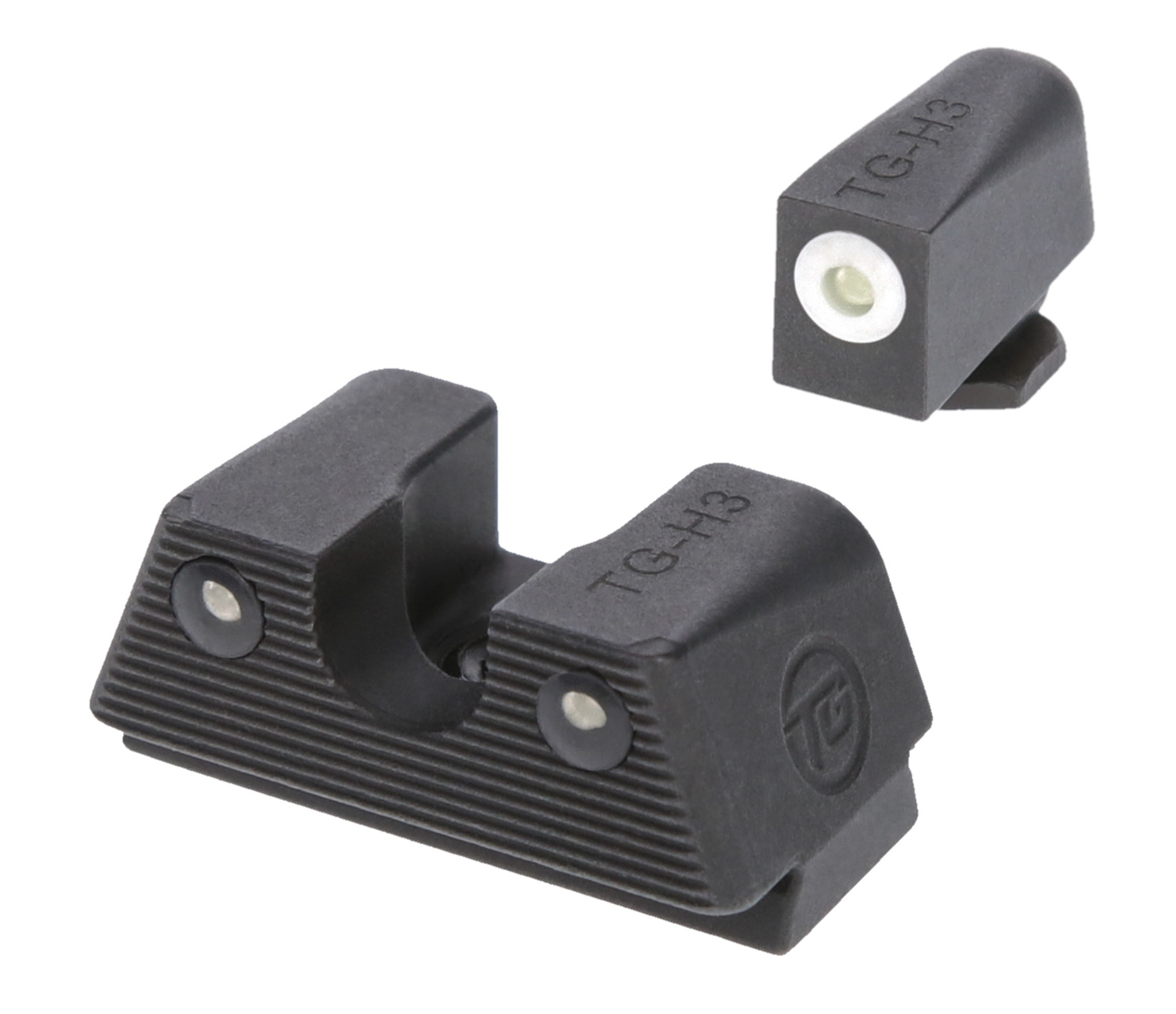 TruGlo TGTG231G1XW Tritium X Night Sight Set Low Compatible w/Most Glock Except MOS