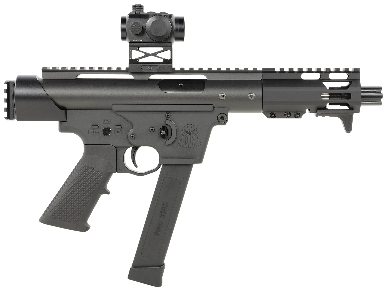 Tactical Superiority SIATAC09055RD Tac-9 9mm Luger 5.50" Black Hard Coat...-img-0