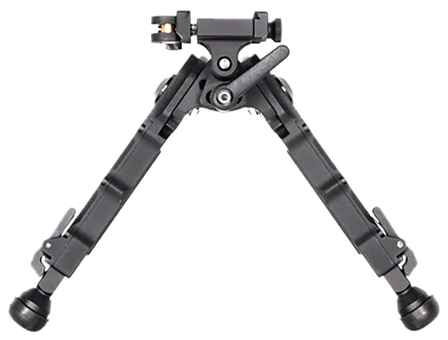 Accu-Tac BRASQDG204 BR-4 G2 Arca Spec Bipod made of Black Hardcoat Anodized Aluminum with ARCA Style Rail Attachment, Steel Feet & 5.75-8.25 Vertical Adjustment