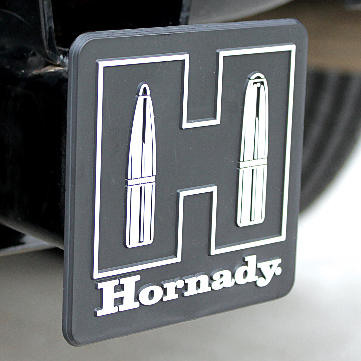 Hornady 99132 Hitch Cover 99132 Black/White Plastic 2.0" Long-img-0