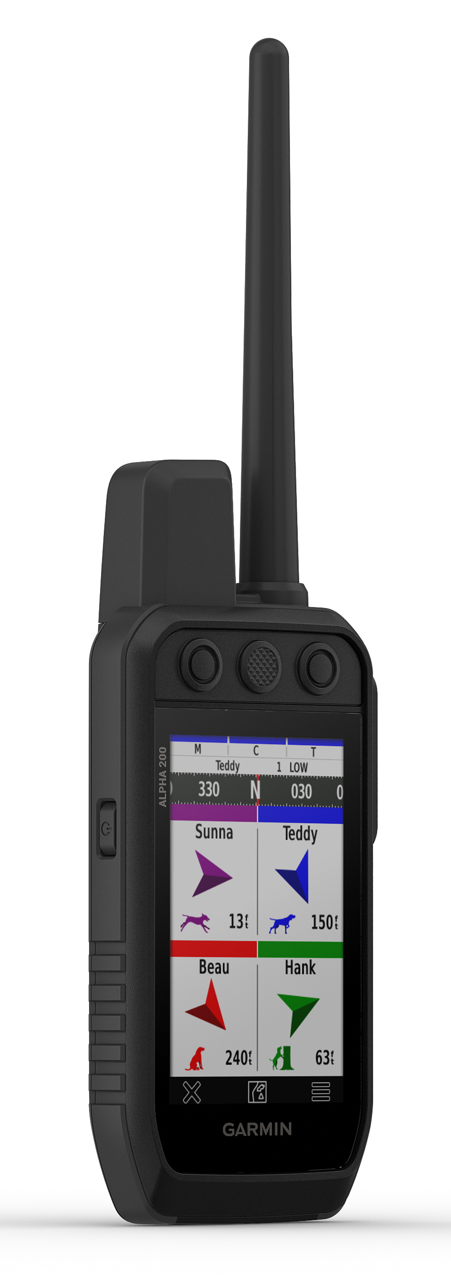 The Shooting Store Garmin 0100261650 Alpha 200 Dog Tracker/Trainer Black Rechargeable Liion