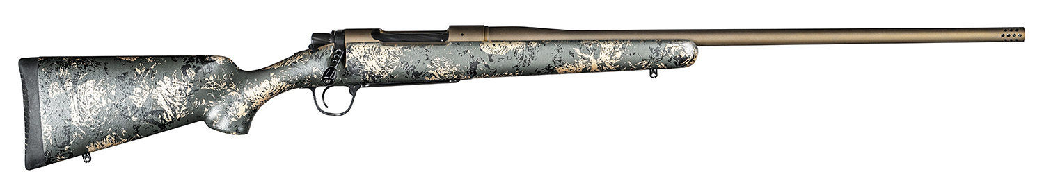 Christensen Arms Mesa FFT 300 Win Mag 22" Bolt Action Rifle, Bronze/Green Webbing, Ultralight Stainless Steel Barrel, Sub-MOA Guarantee