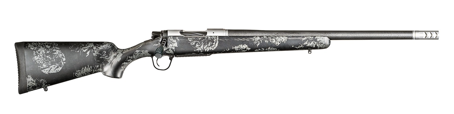 Christensen Arms 8010614700 Ridgeline FFT Full Size 270 Win 4+1, 20 Stainless Steel Threaded Barrel, Stainless Aluminum Receiver, Black w/Gray Accents Fixed Sporter w/Flash Forged Technology Stock