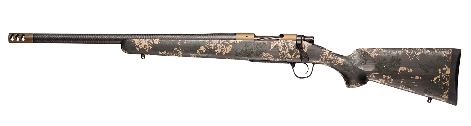 Christensen Arms 8010621200 Ridgeline FFT 308 Win 4+1 20" Carbon Fiber/Threaded Barrel, Burnt Bronze Cerakote, Green with Black/Tan Accents Stock, Left Hand
