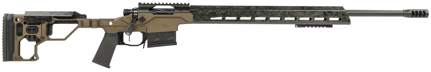 Christensen Arms MPR Bolt Action Rifle, 6.5 Creedmoor, 22" Carbon Fiber Barrel, Black Nitride, Desert Brown Anodized Folding Stock, 5+1 Rounds - Christensen Arms - 6.5 CREEDMOOR