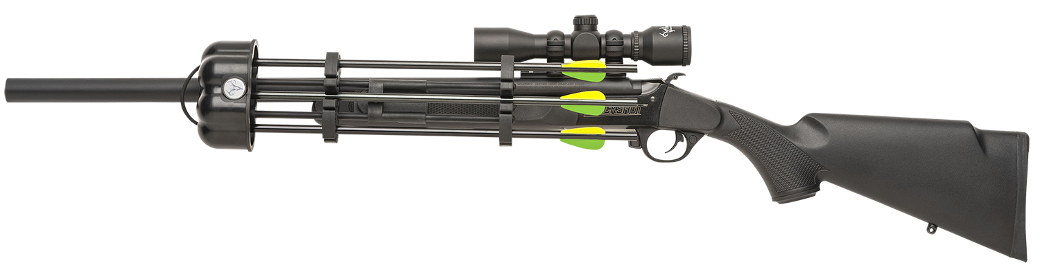 Traditions CRX6220060 Crackshot XBR Package 22 Cal 1rd 16.50" 20" Blued Steel Barrel & Receiver, Black Synthetic Stock, 4x32 Scope, Three Firebolt Arrows