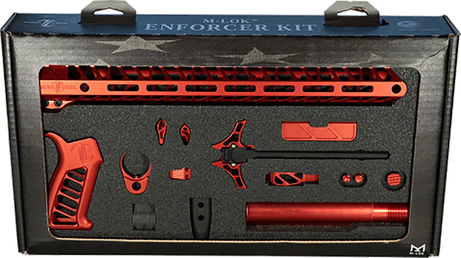 Timber Creek TCOEKR Enforcer AR-15 Build Kit Red Anodized 15" M-LOK - TIMBER - ENFORCER