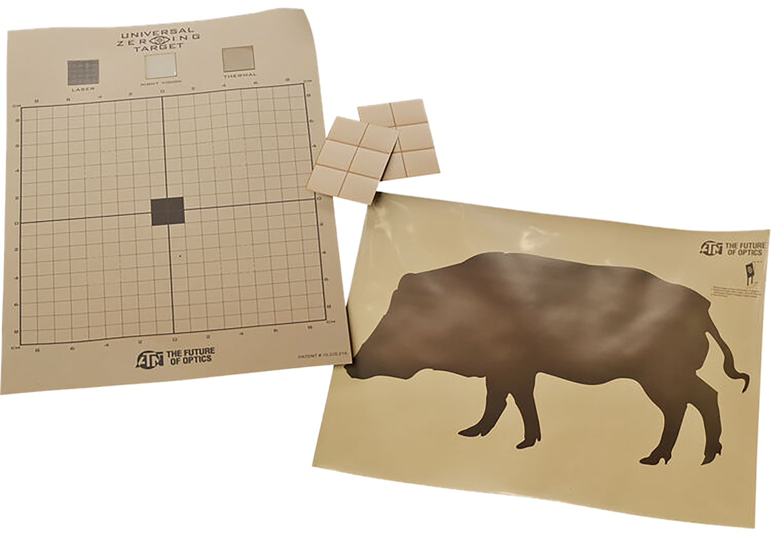 ATN ACMKIRTGBR Thermal Target Kit Boar Paper 30 x 24 Brown Includes 12 Plasters/2 Targets