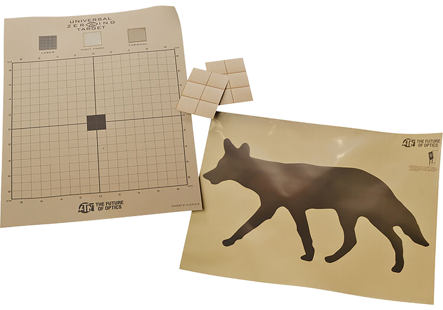ATN ACMKIRTGCY Thermal Target Kit Coyote Paper 30 x 24 Brown Includes 12 Plasters/2 Targets