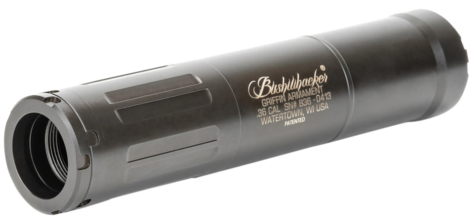 Griffin Armament GABUSH36W Bushwacker 36 Cal Modular Suppressor Black