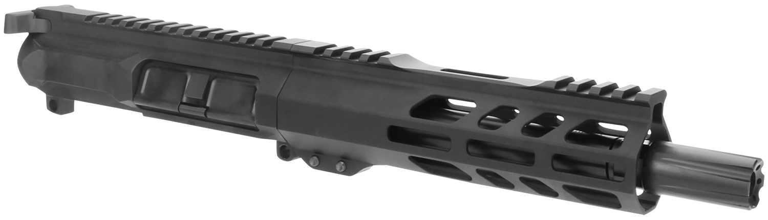 TacFire BU-9MM-7 Pistol Upper Assembly  9mm Luger Caliber with 7 Black Nitride Barrel, Black Anodized 7075-T6 Aluminum Receiver & M-LOK Handguard for AR-Platform Includes Bolt Carrier Group