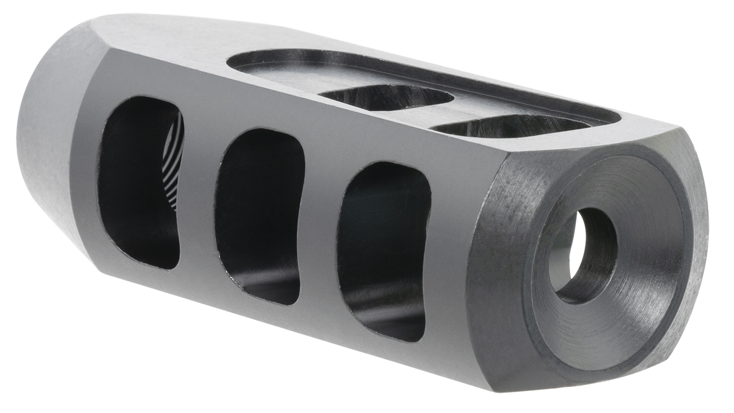 TacFire MZ10093BN Tanker Muzzle Brake Black Oxide Steel 5/8"-24 Threads