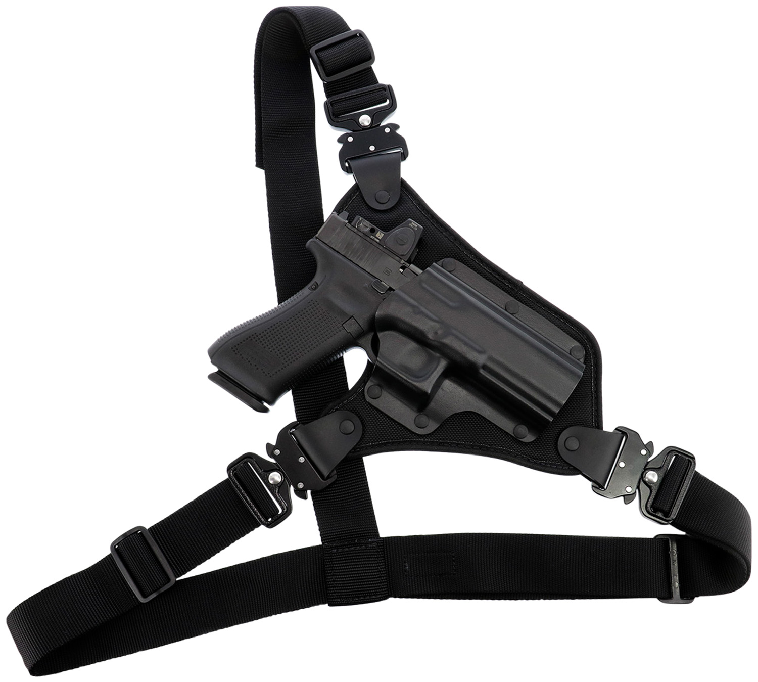 Galco HR248RB High Ready Chest Holster Black Kydex/Nylon for Sig P220/P226