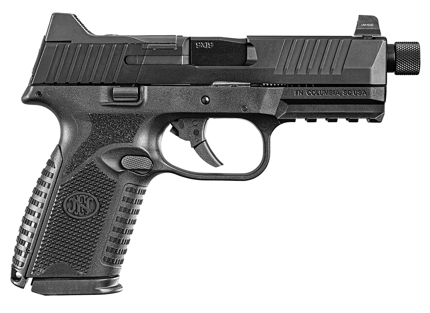 FN AMERICA 509 Midsize Tactical 9mm 4.5in 1x15rd 1x24rd Bk Semi-Auto Pistol
