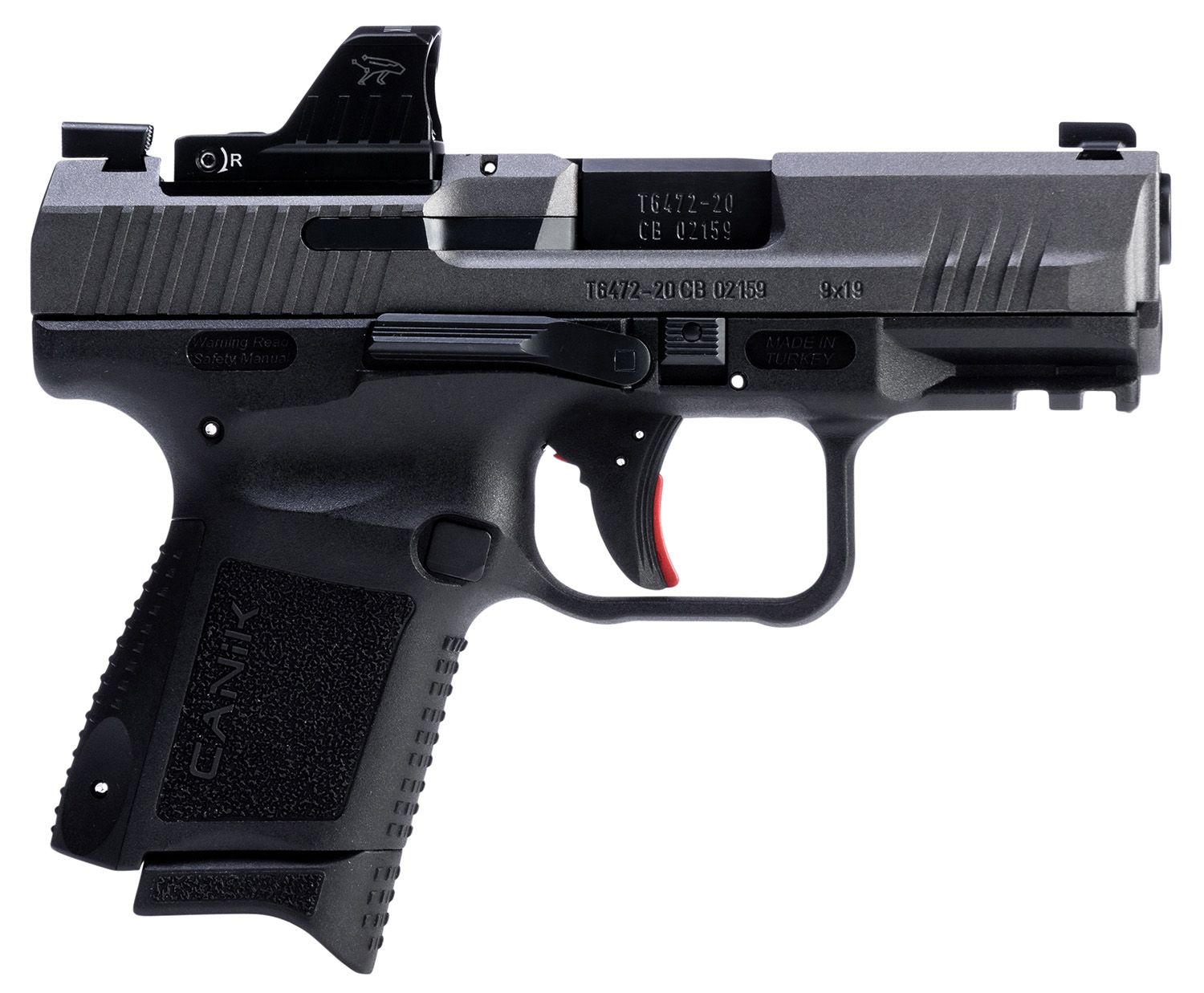 CANIK TP9 Elite SC 9mm Luger Semi-Auto Pistol, 15rd, 3.6" Barrel, Tungsten Gray/Black Finish - CIA - Best Price $489.00