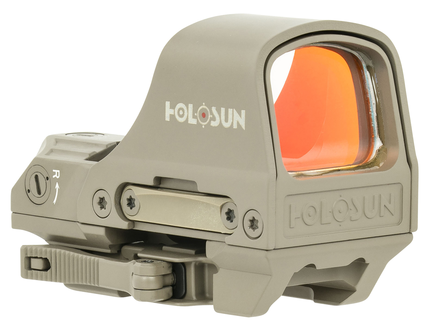 Holosun HS510CFDE 510 Flat Dark Earth 1x, 2 MOA Red Dot/65 MOA Circle Reticle