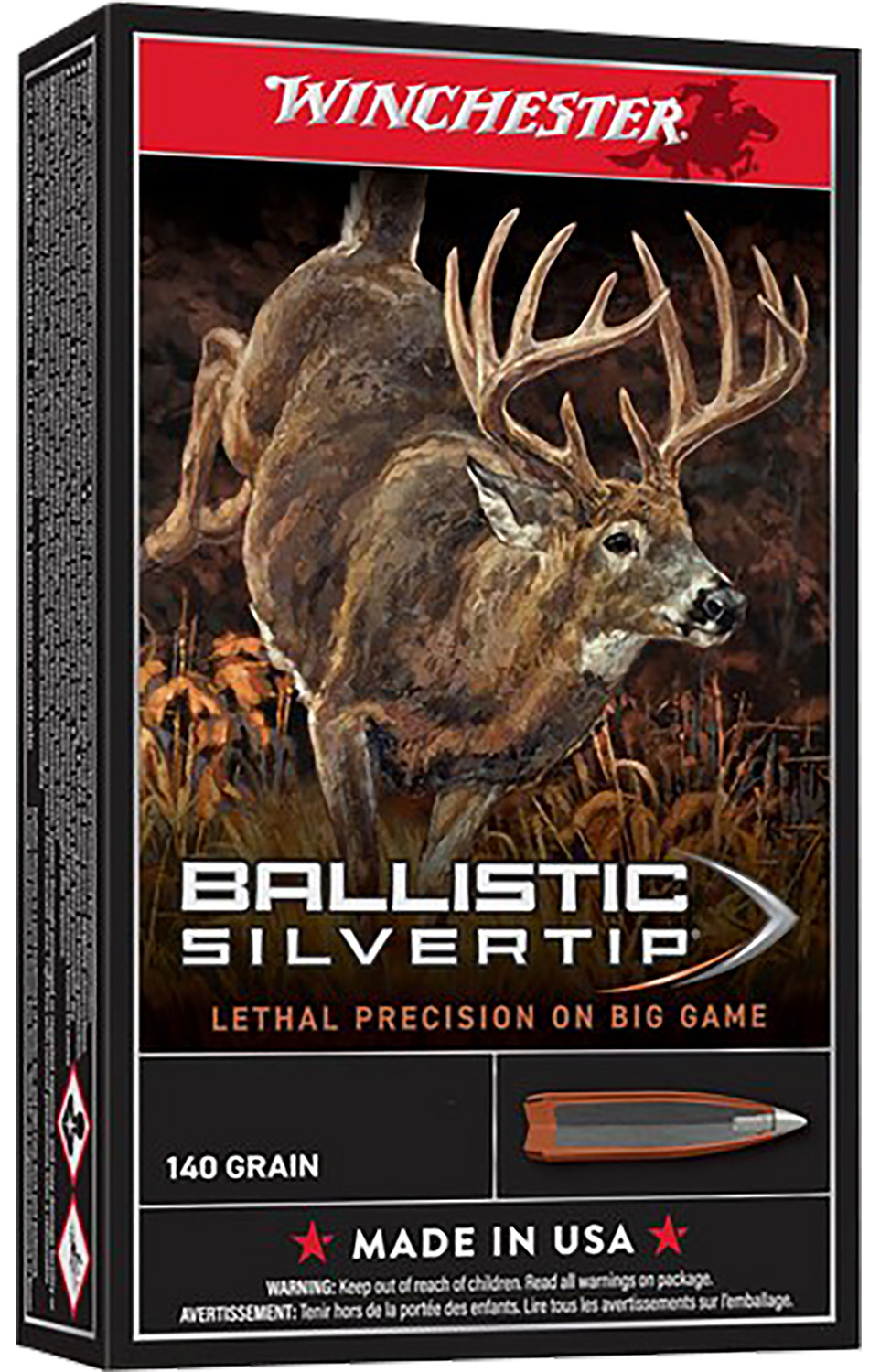 Winchester 6.5 PRC Ballistic Silvertip Ammo 140 gr. 20 rd. - Winchester - BONDED RAPID EXPANSION PHP