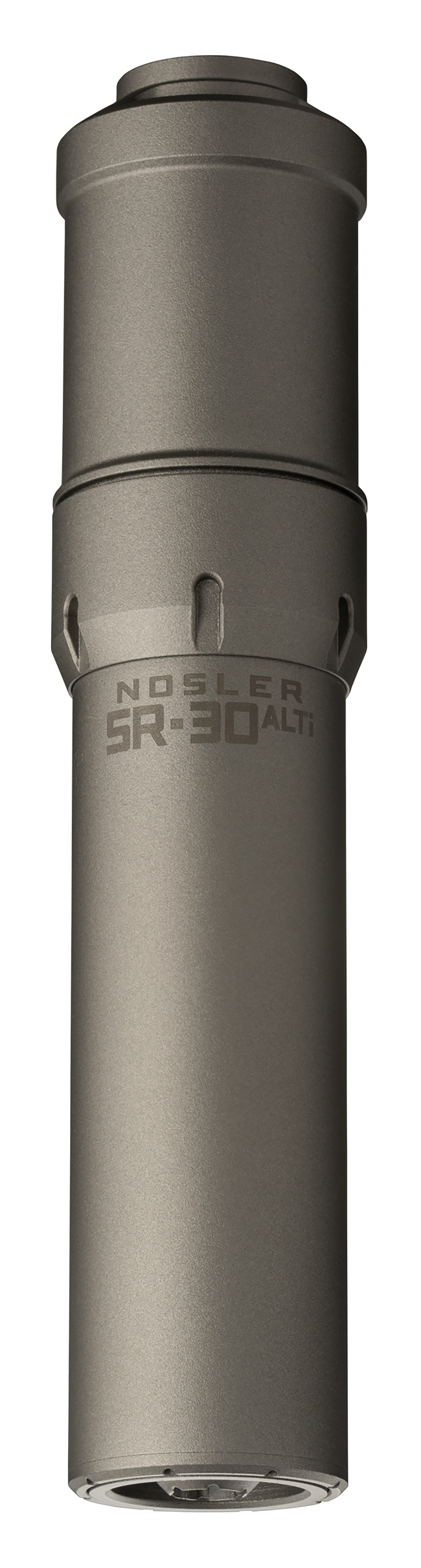 Nosler Sr-30Alti 30 Cal 7.96in Gray Aluminum Titanium Suppressor 58x24