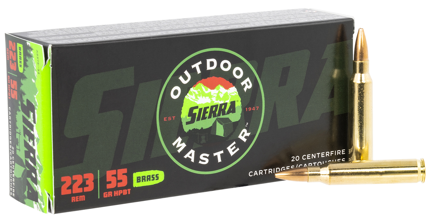 Sierra A937532 Outdoor Master  223Rem 5gr Hollow Point Boat Tail 20 Per Box/10 Case