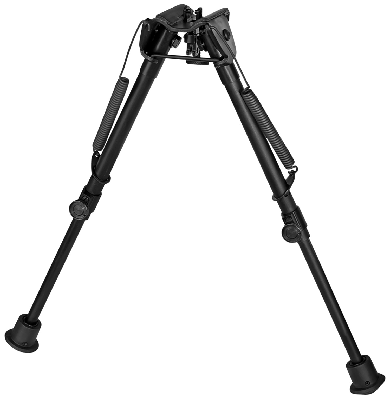 Harris Bipods 1A2-L2 Non-Swivel L Swivel Stud, 9-13, Black Steel/Aluminum, Self Leveling Legs, Rubber Feet (No Sling Stud Provision)