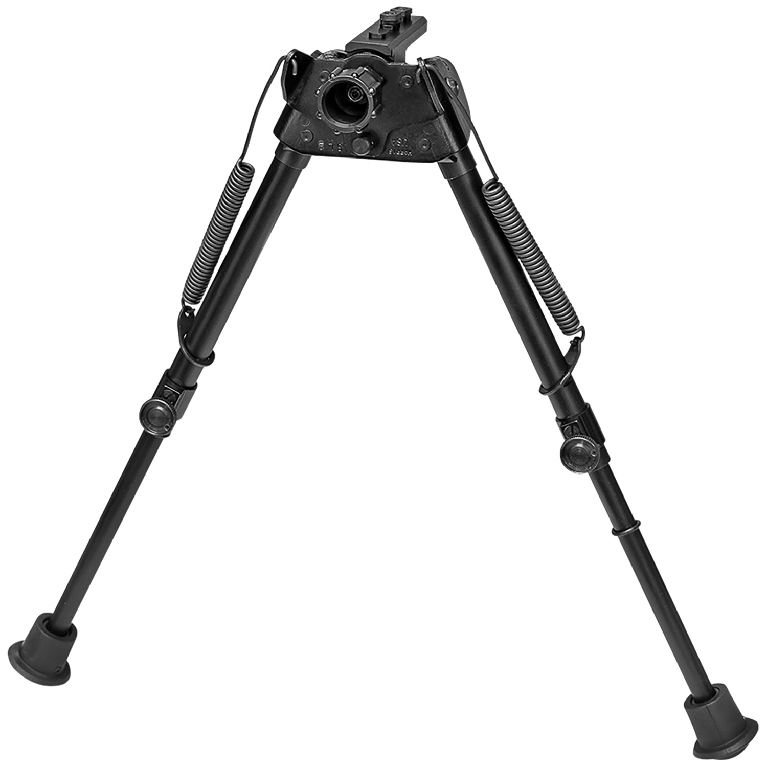 Harris Bipods S-L2M-LOK Swivel L M-LOK, 9-13, Black Steel/Aluminum, Self-Leveling Legs, Rubber Feet