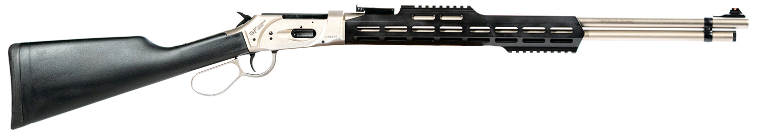 Gforce Arms GFLVR20SSTAC Huckleberry 410 Gauge Lever-Action Shotgun, 2.5" Chamber, Stainless Barrel, Black M-Lok Handguard, Synthetic Stock, HiViz Sights, 3 Chokes Included, 20" Length