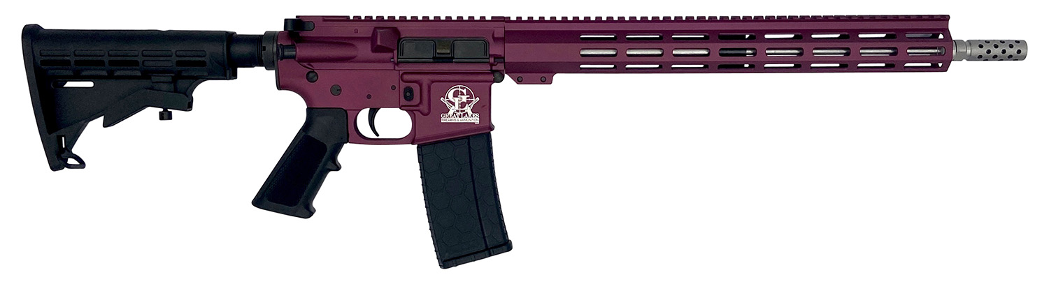 Great Lakes Firearms GL15223SSCHY AR-15  223 Wylde 16 Stainless 30+1, Black Cherry Rec, Black Stock & Grip