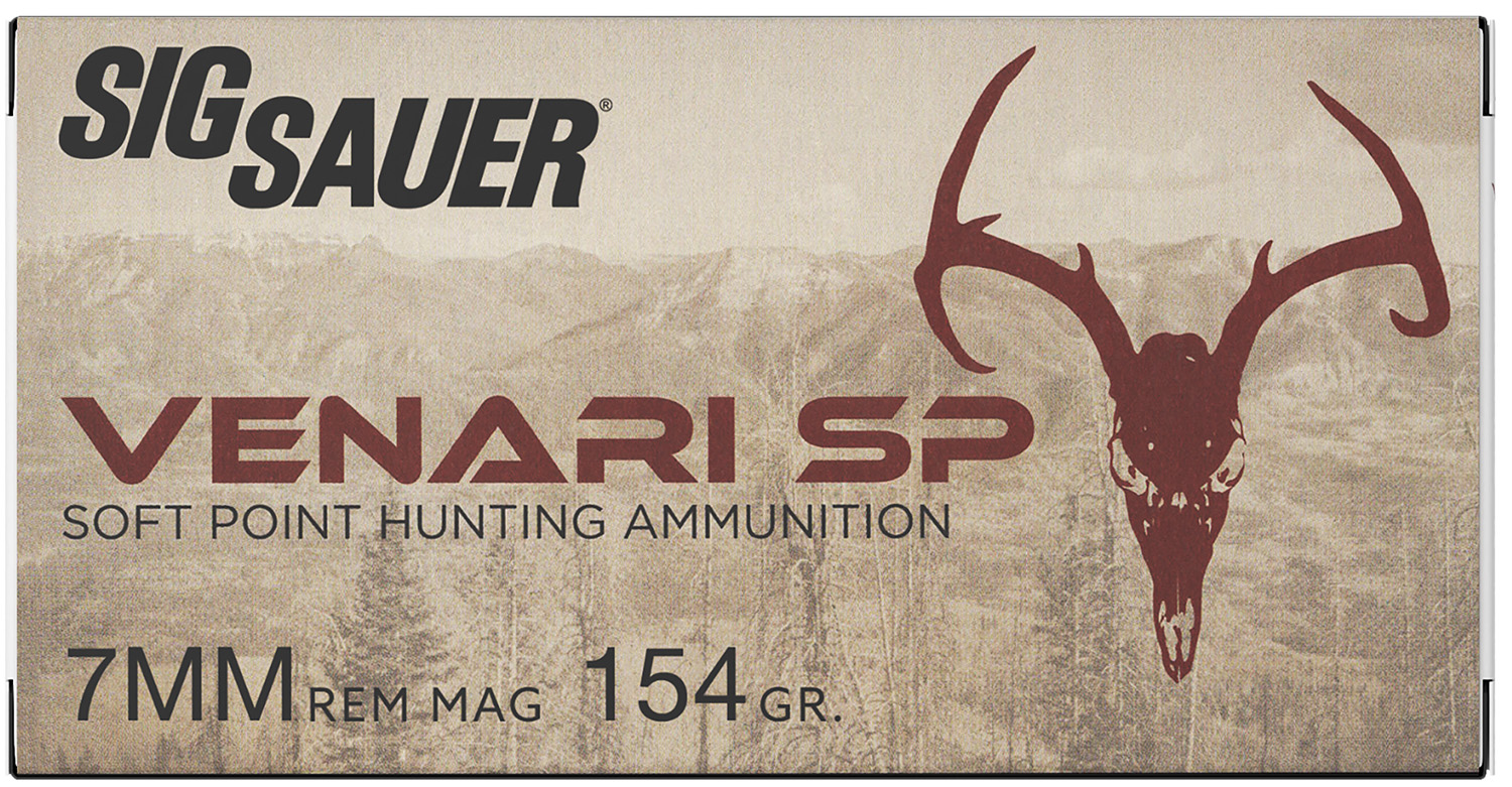 Sig Sauer V7MMSP15420 Venari 7mmRemMag 154gr Soft Point 20 Rounds - Sig Sauer - SOFT POINT for sale at TheGunDock