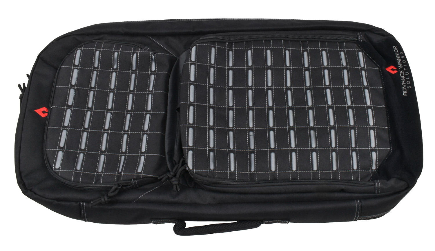 Advance Warrior Solutions FR28RBPBL/GR Frame  28 L Backpack with Side Handle, Black Polyester for Tactical Rifle, Molle Front