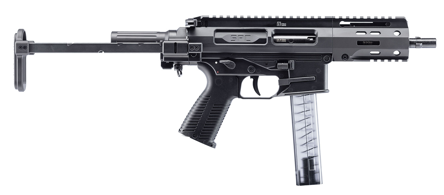 B&T Firearms 500003PDWTB SPC9 9mm Luger 30+1 4.50" Black PDW...