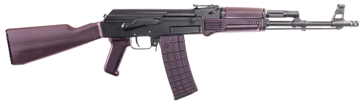 Arsenal SAM567PM SAM5  5.56x45mm NATO 30+1 16.30 Matte Black Steel Threaded Barrel, Matte Black Scope Rail Steel Receiver, Polymer Handguard, Fixed Plum Synthetic Stock & Polymer Grip