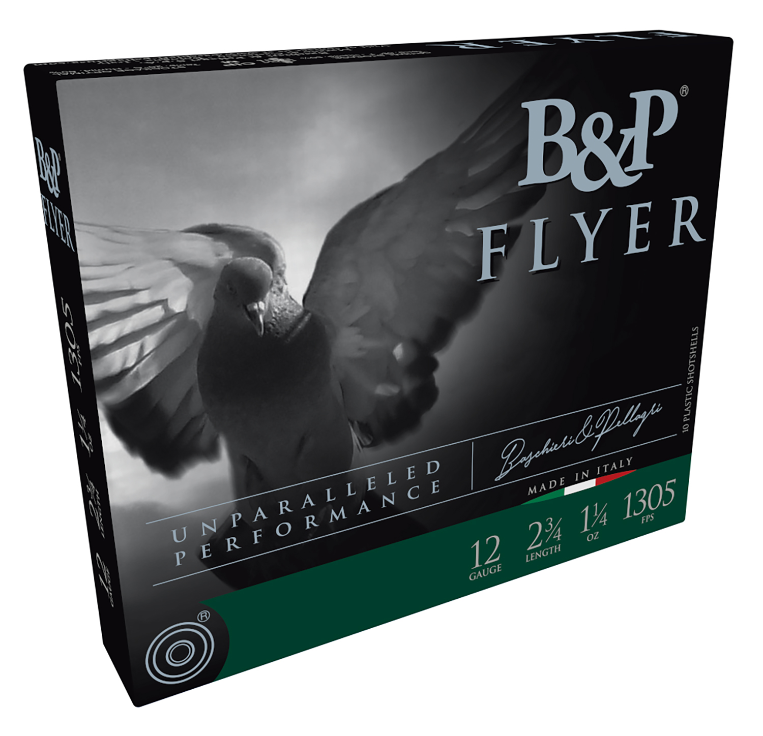 B&P 12B14P8 Competition Flyer 12Gauge 2.75 1 1/4oz 8Shot 10 Per Box/10 Case