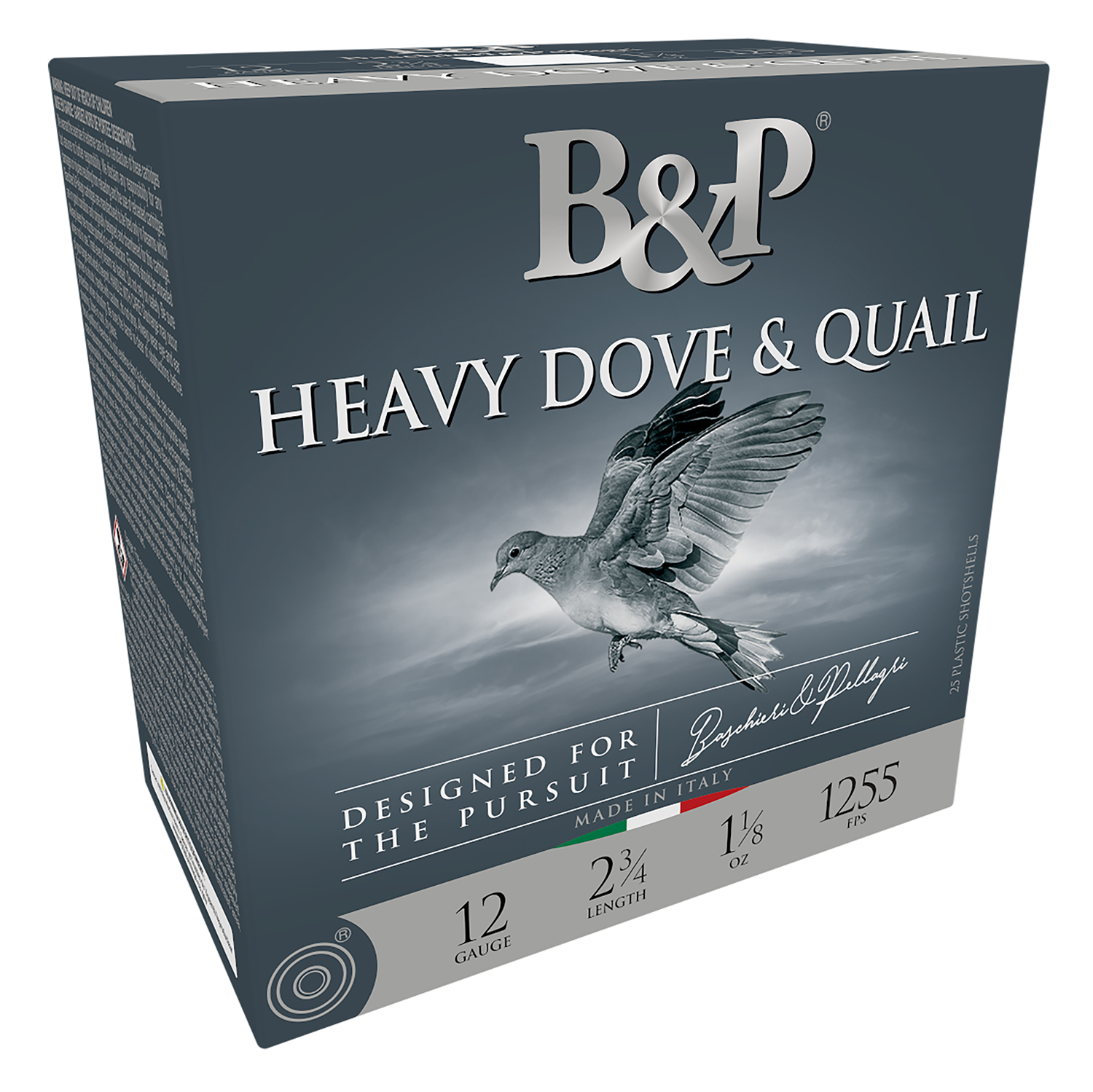 B&P 12B18D8 Heavy Dove & Quail  12Gauge 2.75 1 1/8oz 8Shot 25 Per Box/10 Case